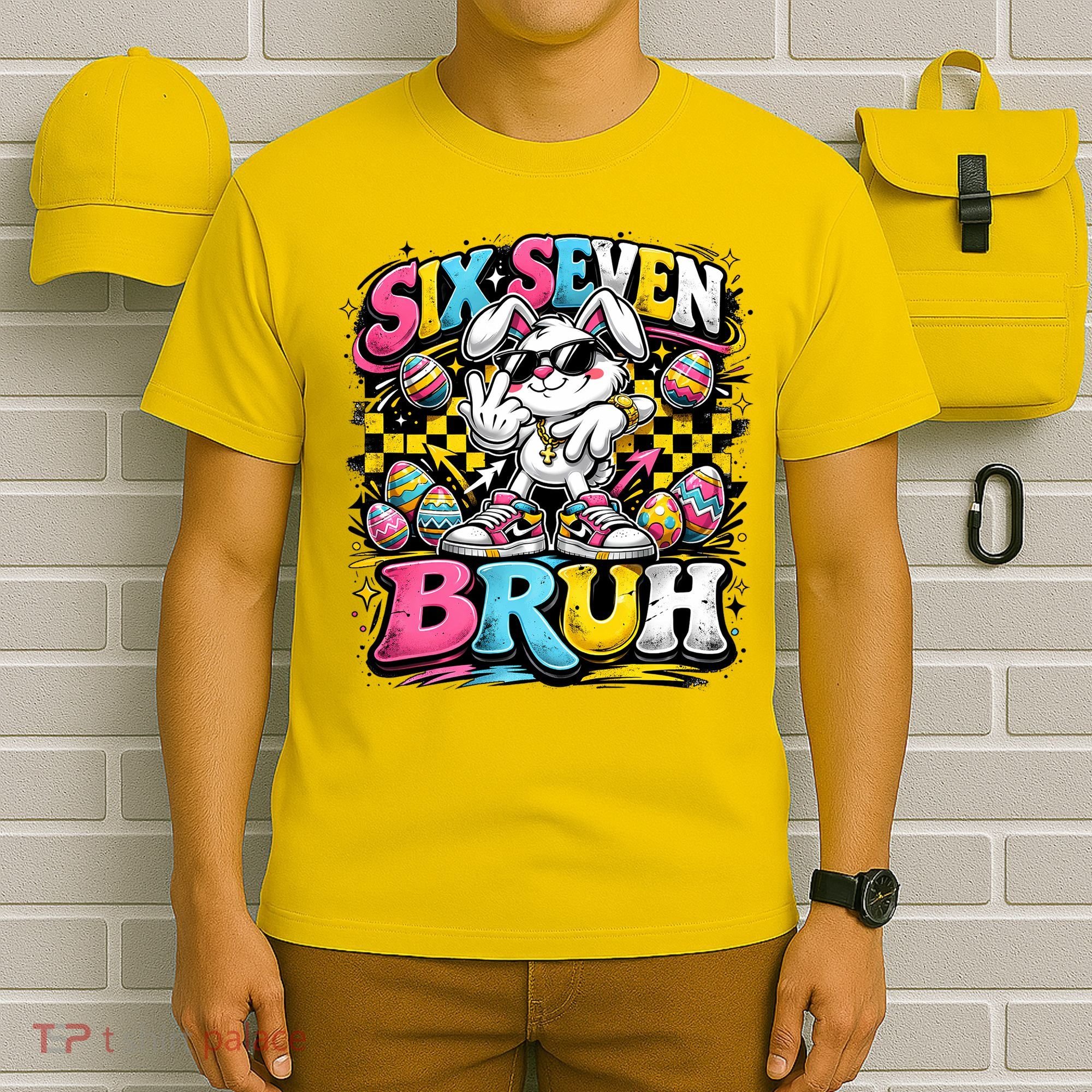 6-7 Meme Funny 67 Easter Bunny T-Shirt