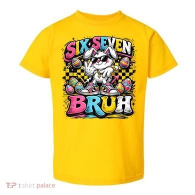 6-7 Meme Funny 67 Easter Bunny Toddler T-Shirt