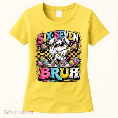 6-7 Meme Funny 67 Easter Bunny Women's T-Shirt
