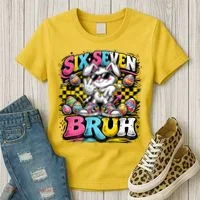6-7 Meme Funny 67 Easter Bunny Women's T-Shirt thumb 3