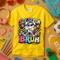 6-7 Meme Funny 67 Easter Bunny Kids T-Shirt thumb 3