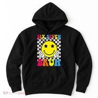 67 Meme Gen Alpha Slang 6-7 Six Seven Bruh Smile Face Hoodie thumb 0