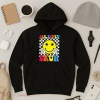 67 Meme Gen Alpha Slang 6-7 Six Seven Bruh Smile Face Hoodie thumb 3