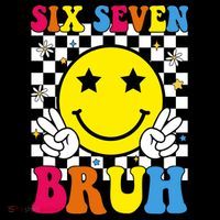 67 Meme Gen Alpha Slang 6-7 Six Seven Bruh Smile Face Coffee Mug thumb 5