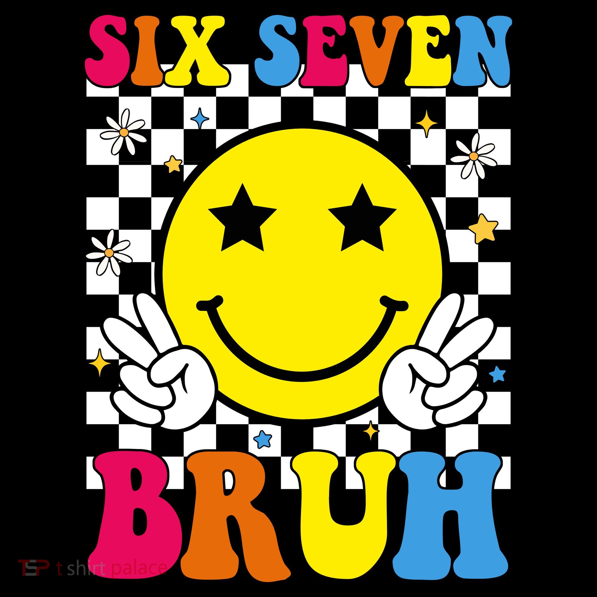 67 Meme Gen Alpha Slang 6-7 Six Seven Bruh Smile Face Coffee Mug