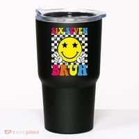 67 Meme Gen Alpha Slang 6-7 Six Seven Bruh Smile Face Tumbler thumb 0