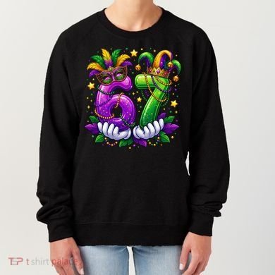 67 Mardi Gras Party 6-7 Meme Six Seven Women's Sweatshirt