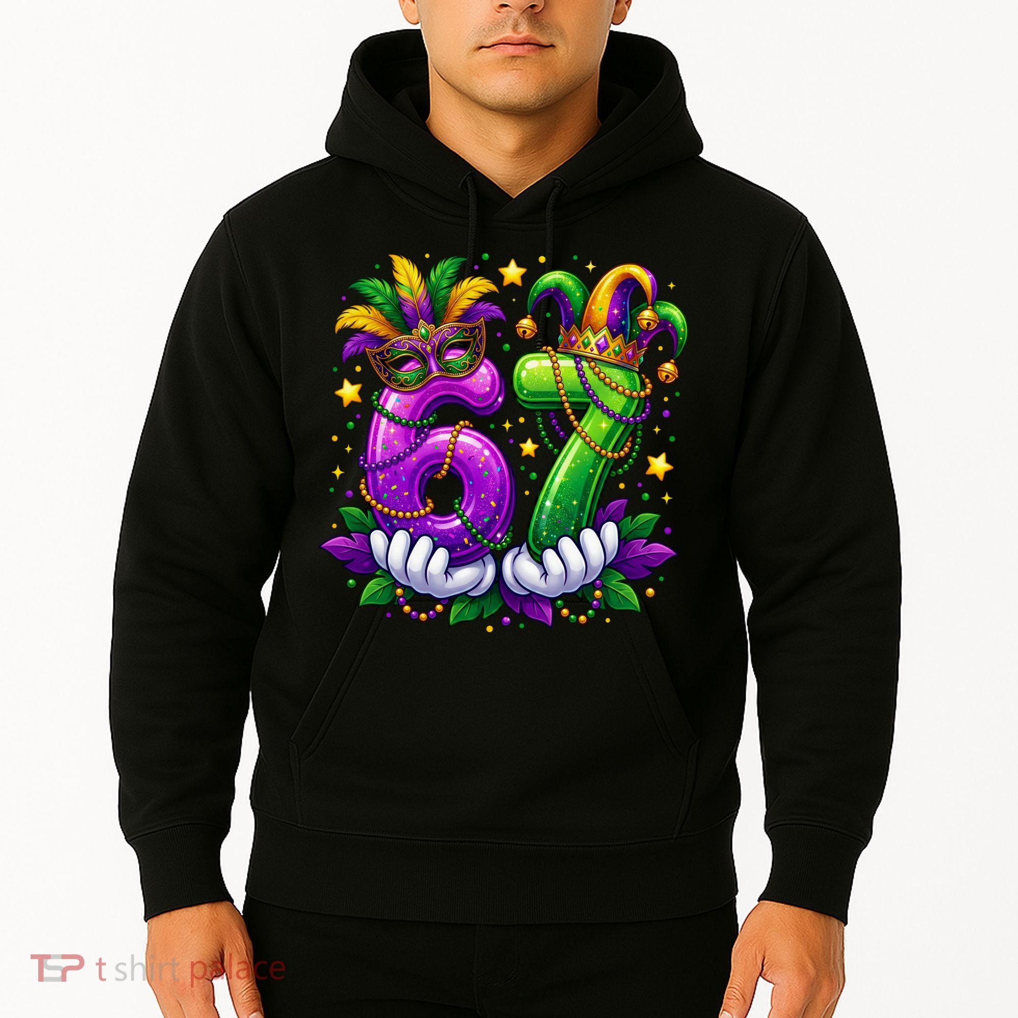 67 Mardi Gras Party 6-7 Meme Six Seven Hoodie