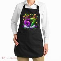 67 Mardi Gras Party 6-7 Meme Six Seven Apron thumb 2