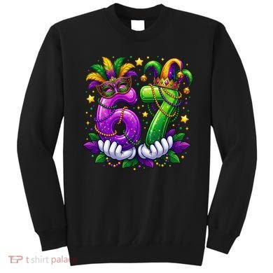 67 Mardi Gras Party 6-7 Meme Six Seven Sweatshirt
