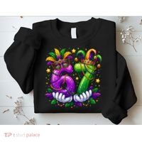 67 Mardi Gras Party 6-7 Meme Six Seven Sweatshirt thumb 2
