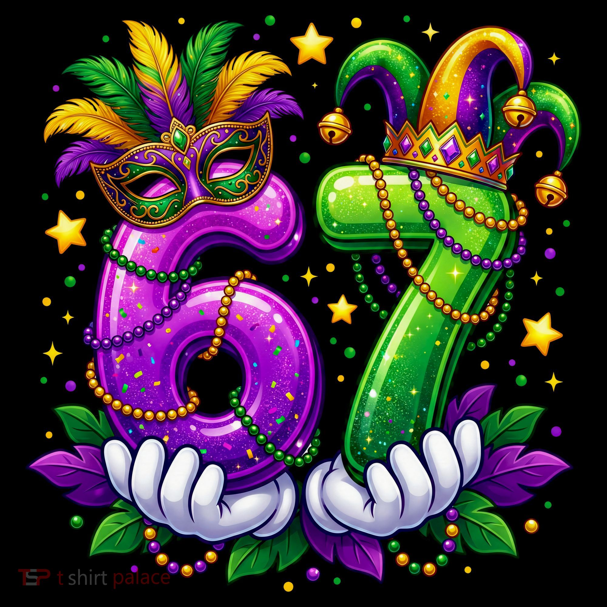 67 Mardi Gras Party 6-7 Meme Six Seven Sweatshirt