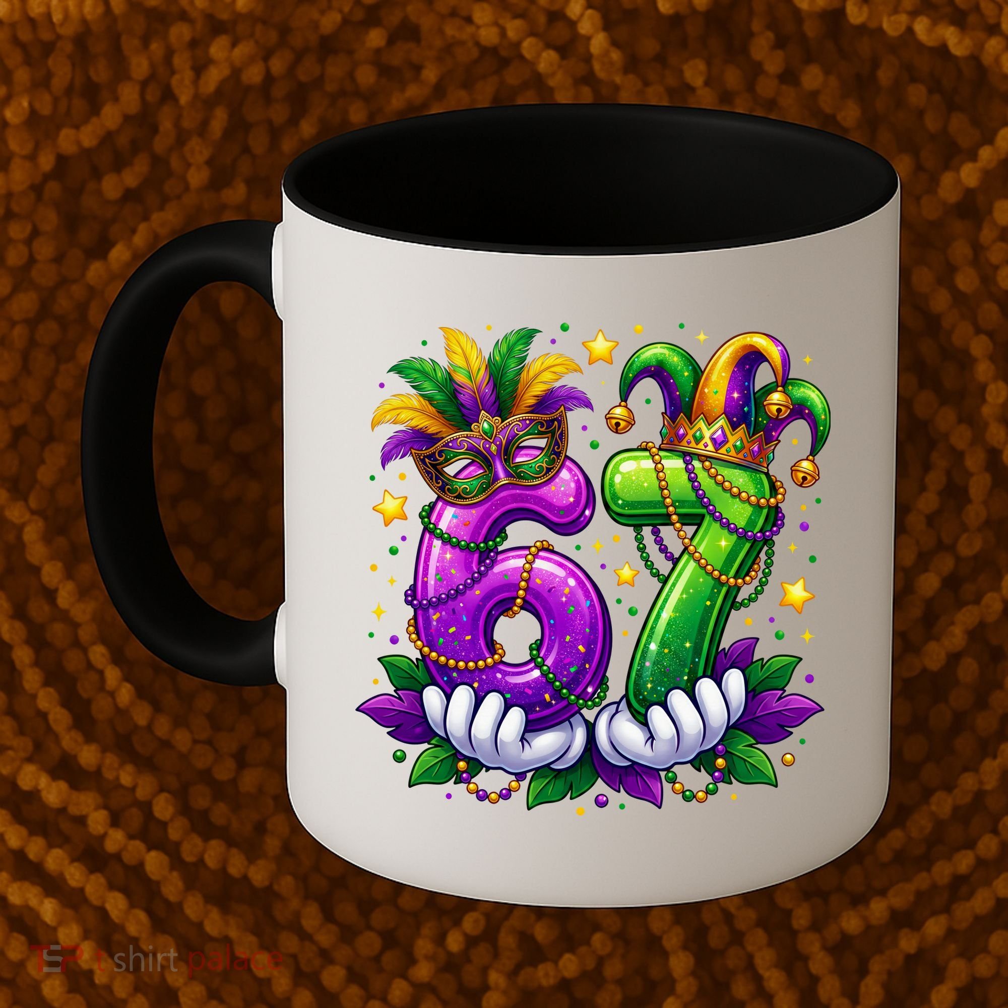 67 Mardi Gras Party 6-7 Meme Six Seven Coffee Mug