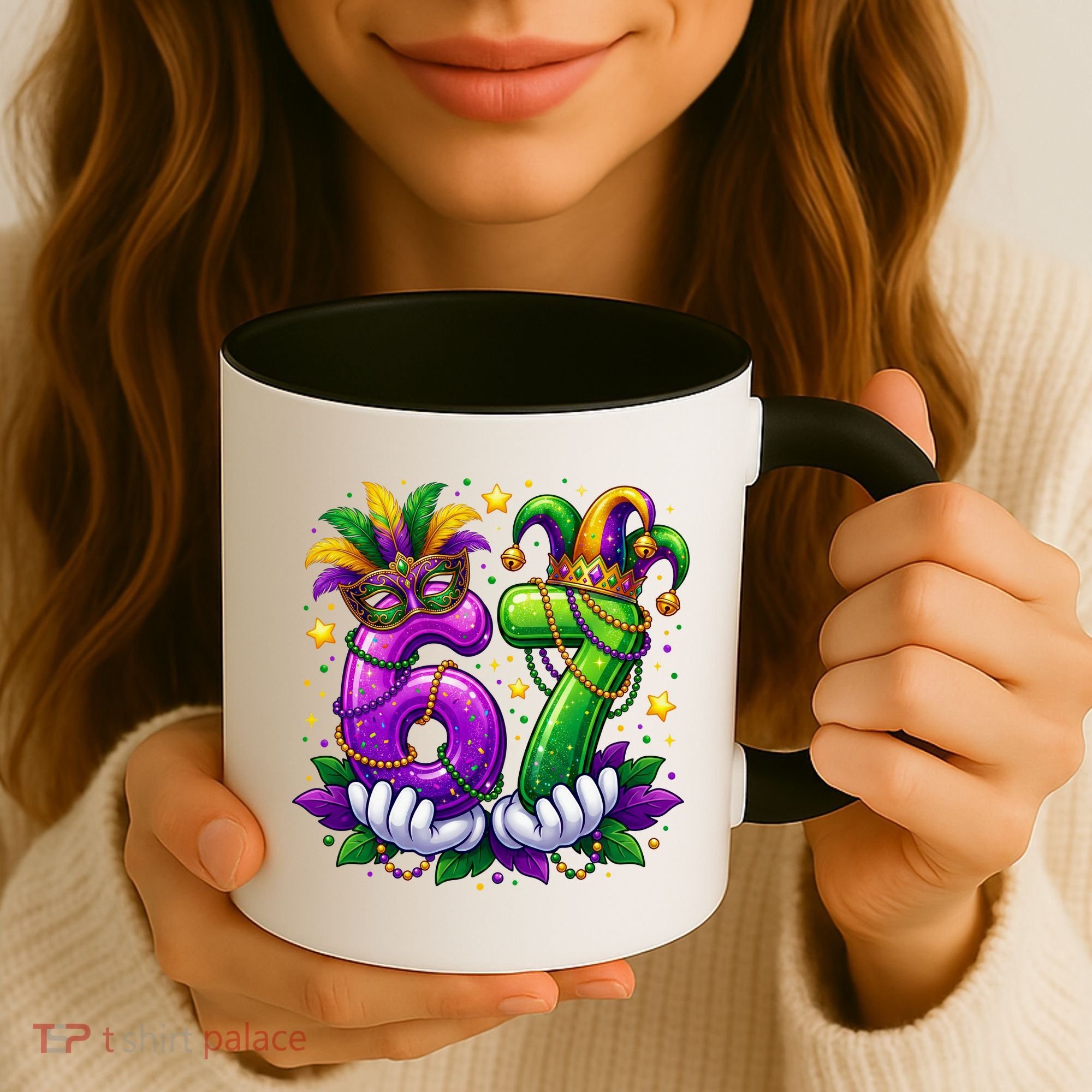67 Mardi Gras Party 6-7 Meme Six Seven Coffee Mug
