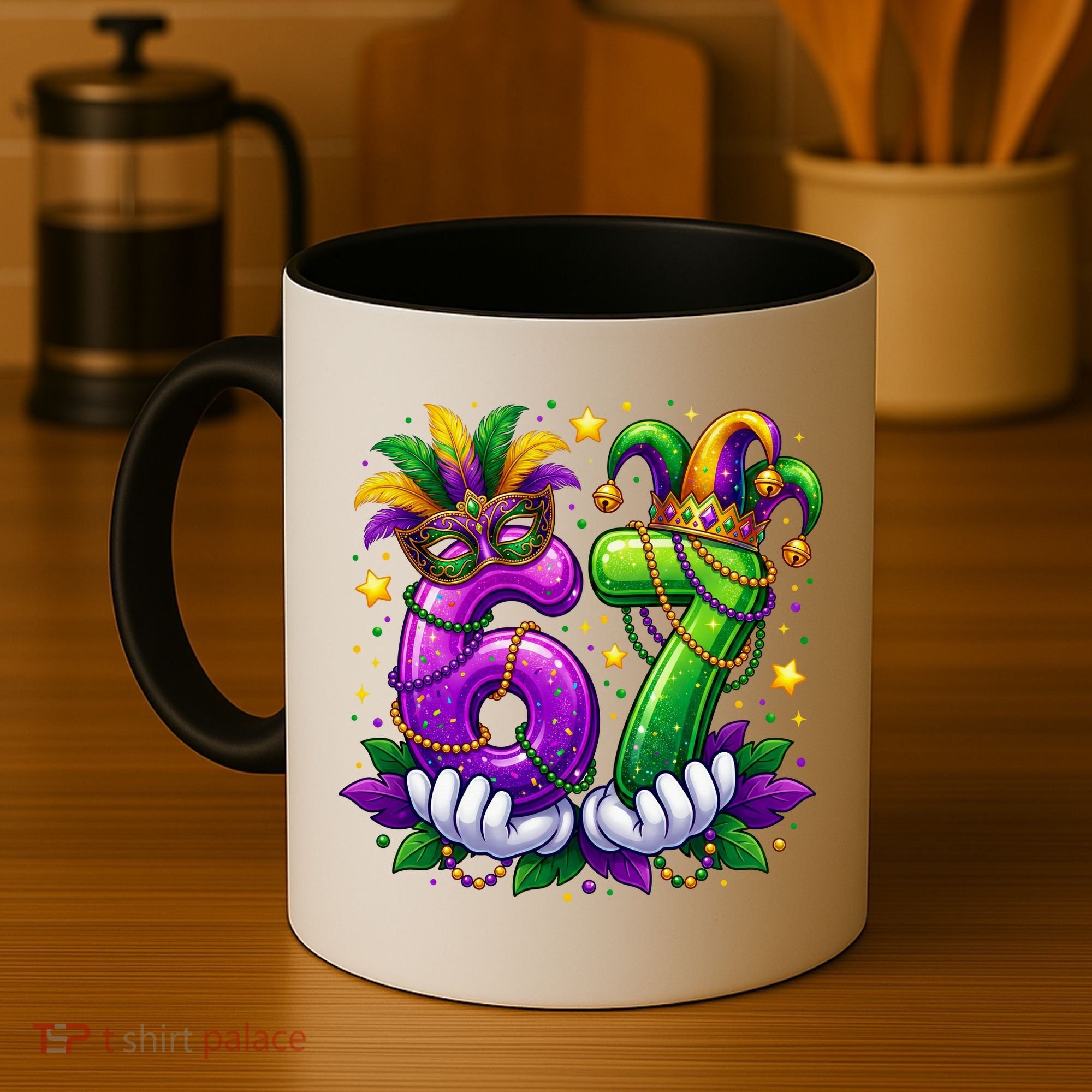 67 Mardi Gras Party 6-7 Meme Six Seven Coffee Mug