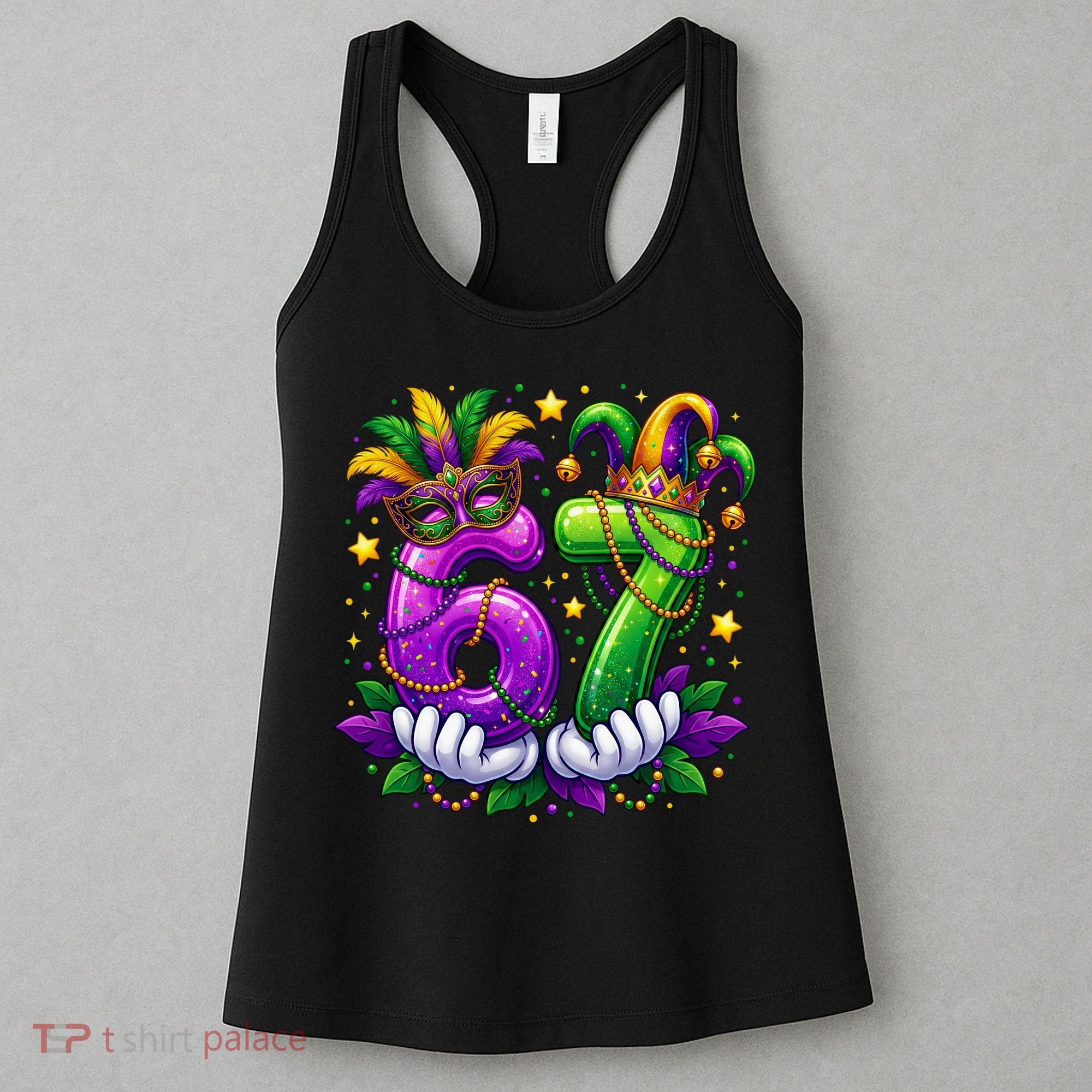67 Mardi Gras Party 6-7 Meme Six Seven Women's Tank Top