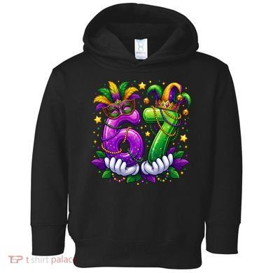 67 Mardi Gras Party 6-7 Meme Six Seven Toddler Hoodie