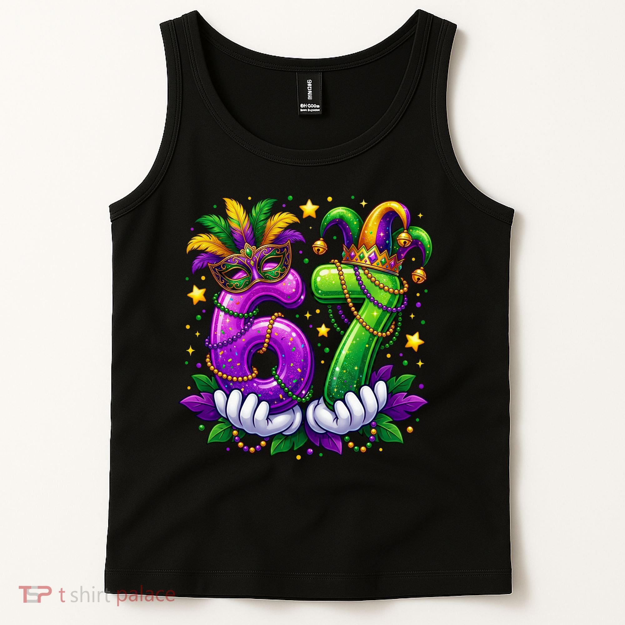 67 Mardi Gras Party 6-7 Meme Six Seven Tank Top