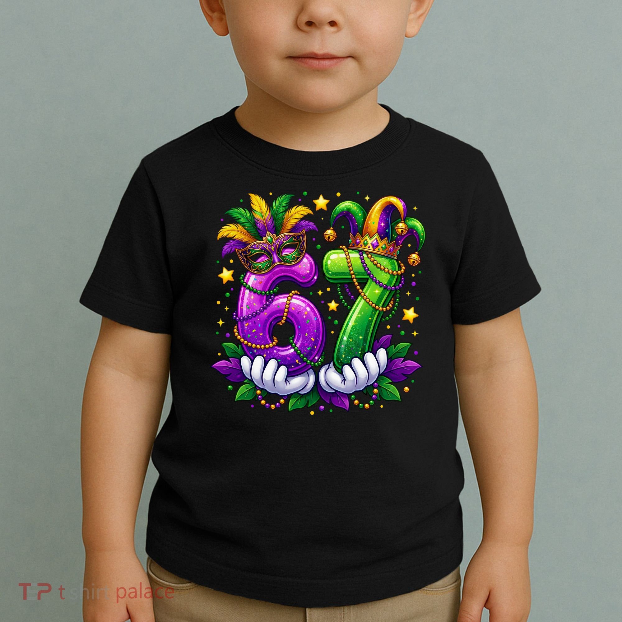 67 Mardi Gras Party 6-7 Meme Six Seven Toddler T-Shirt