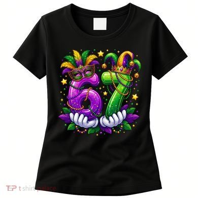 67 Mardi Gras Party 6-7 Meme Six Seven Women's T-Shirt