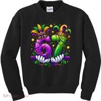 67 Mardi Gras Party 6-7 Meme Six Seven Kids Sweatshirt thumb 0
