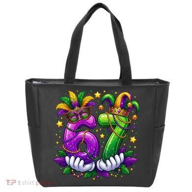 67 Mardi Gras Party 6-7 Meme Six Seven Tote Bag