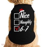 6-7 Meme Nice Naughty 67 Christmas Brain Rot Doggie Tank thumb 0