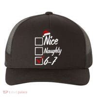 6-7 Meme Nice Naughty 67 Christmas Brain Rot Yupoong Adult 5-Panel Trucker Hat thumb 0