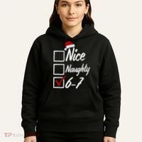 6-7 Meme Nice Naughty 67 Christmas Brain Rot Hoodie thumb 5