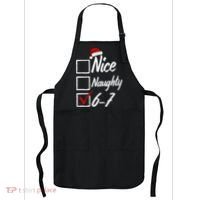 6-7 Meme Nice Naughty 67 Christmas Brain Rot Apron thumb 0