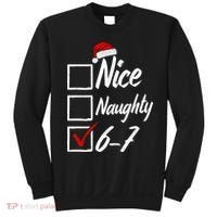 6-7 Meme Nice Naughty 67 Christmas Brain Rot Sweatshirt thumb 0