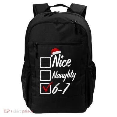 6-7 Meme Nice Naughty 67 Christmas Brain Rot Backpack
