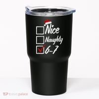 6-7 Meme Nice Naughty 67 Christmas Brain Rot Tumbler thumb 0