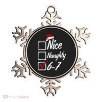 6-7 Meme Nice Naughty 67 Christmas Brain Rot Ornament thumb 0
