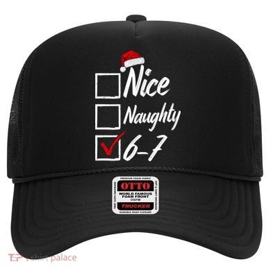 6-7 Meme Nice Naughty 67 Christmas Brain Rot Hat