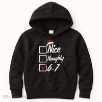 6-7 Meme Nice Naughty 67 Christmas Brain Rot Kids Hoodie thumb 0