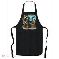 67 Meme Racoon Howling At The Moon 6-7 Apron thumb 0