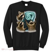 67 Meme Racoon Howling At The Moon 6-7 Sweatshirt thumb 0