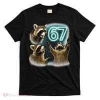 67 Meme Racoon Howling At The Moon 6-7 T-Shirt thumb 0