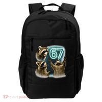 67 Meme Racoon Howling At The Moon 6-7 Backpack thumb 0