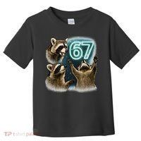 67 Meme Racoon Howling At The Moon 6-7 Toddler T-Shirt thumb 0