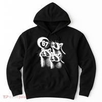 67 Meme Racoon Howling At The Moon 6-7 Hoodie thumb 0