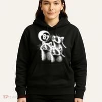 67 Meme Racoon Howling At The Moon 6-7 Hoodie thumb 5