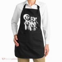 67 Meme Racoon Howling At The Moon 6-7 Apron thumb 2