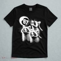 67 Meme Racoon Howling At The Moon 6-7 T-Shirt thumb 5