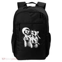 67 Meme Racoon Howling At The Moon 6-7 Backpack thumb 0