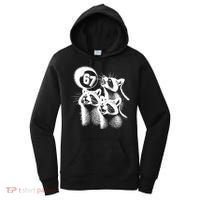67 Meme Racoon Howling At The Moon 6-7 Women's Hoodie thumb 0