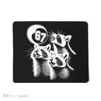 67 Meme Racoon Howling At The Moon 6-7 Mousepad thumb 0