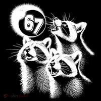 67 Meme Racoon Howling At The Moon 6-7 Mousepad thumb 1