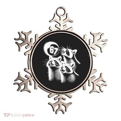 67 Meme Racoon Howling At The Moon 6-7 Ornament